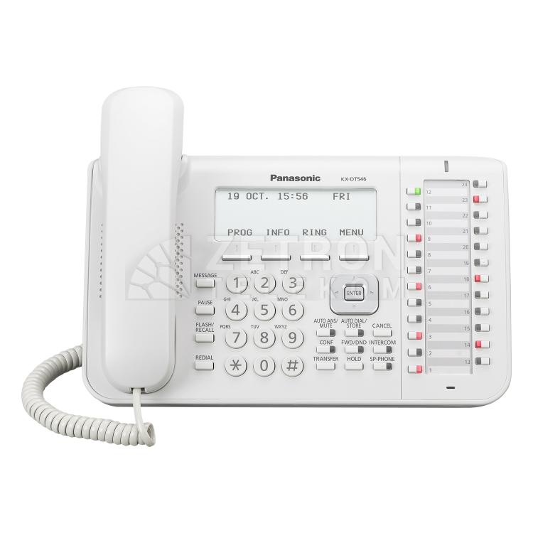                                             Panasonic KX-DT546 Белый | Системный телефон
                                        